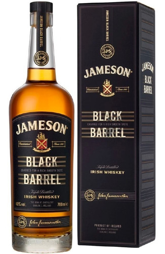 Imagen 1 de 3 de Jameson Black Barrel Whisky Irlandés Botella De 700 Ml