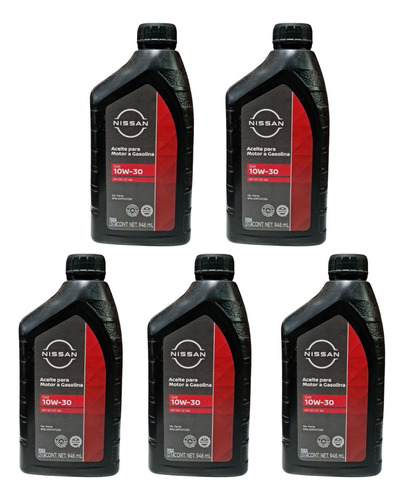Kit 5lt Aceite Nissan 10w30 Note 2017