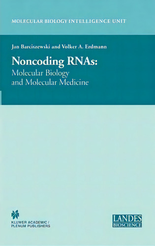 Non-coding Rnas, De Hab. Jan Barciszewski. Editorial Springer Science Business Media, Tapa Dura En Inglés