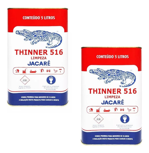 Thinner 516 Limpeza Pistola Pintura Jacaré 10 Litros