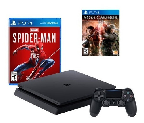 Ps4 Slim 1tb Spiderman Bundle  + Soul Calibur Vi - 12 Cuotas