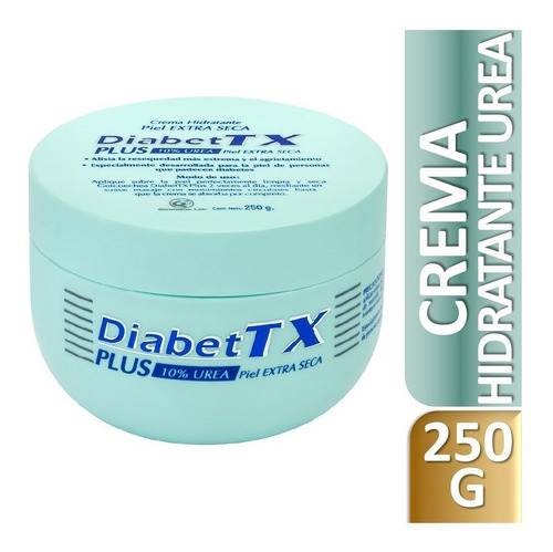 Diabet Tx Plus Crema Hidratantes  X 250 Ml  Para Piel Seca