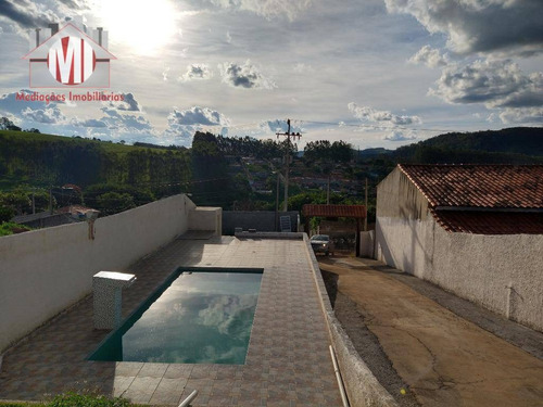 Imagem 17 de 19 de Linda Chácara Com 2 Dormitórios, Piscina, Edícula, Jardim, Ótima Localização, À Venda, 484 M² Por R$ 235.000 - Zona Rural - Bragança Paulista/sp - Ch0855