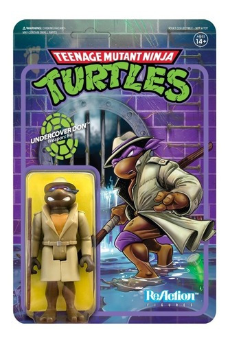 Super 7 Reaction: Tmnt Tortugas Ninja - Donatello Espia