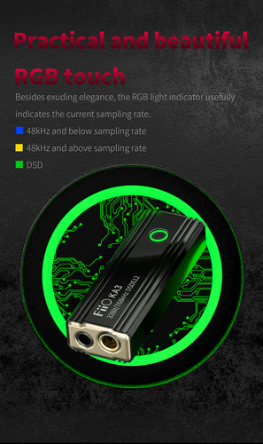 Fiio Ka3 Dac Tipo C Es9038q2m Amplificador Portatil Hi Res