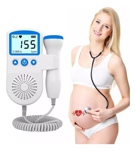 Monitor Doppler Digital Fetal Listen To Baby Heart De 3 Mhz