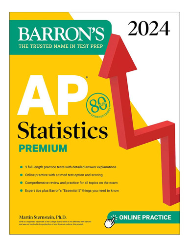 Book : Ap Statistics Premium, 2024 9 Practice Tests...
