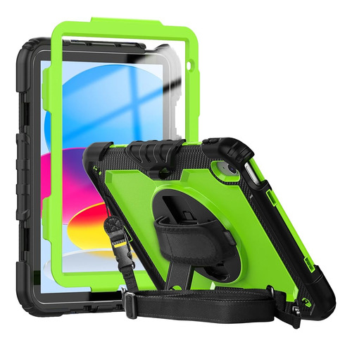 Herize iPad 10 Case 2022 Con Protector De Pantalla Soporte P