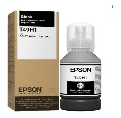 Botella De Tinta Epson Surecolor T3170x T49h1 Negro 