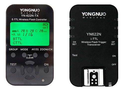 Combo Radio Transmisor Yongnuo Yn622 Tx + Yn622ttl P/ Nikon 