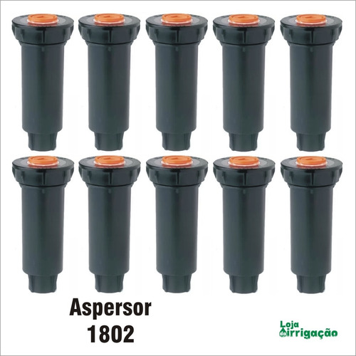 Aspersor Spray 1802 Rain Bird Sem Bocal - Kit Com 10 Und