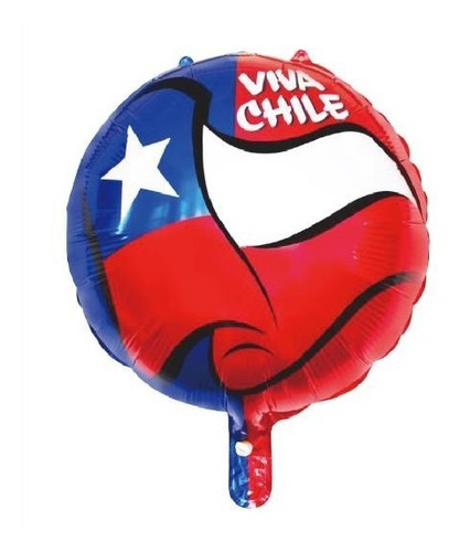 12 Globos Fiestas Patrias Bandera Chilena 