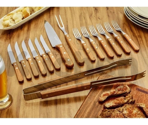 Imagen 4 de 10 de Pack Cucharas Mesa Madera Tramontina X12 Cubiertos Dynamic