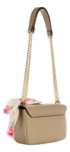 Bolsa Guess Factory Eg954621-tau Acabado de los herrajes Níquel Color Marrón claro Correa de hombro Marrón claro Diseño de la tela Lisa