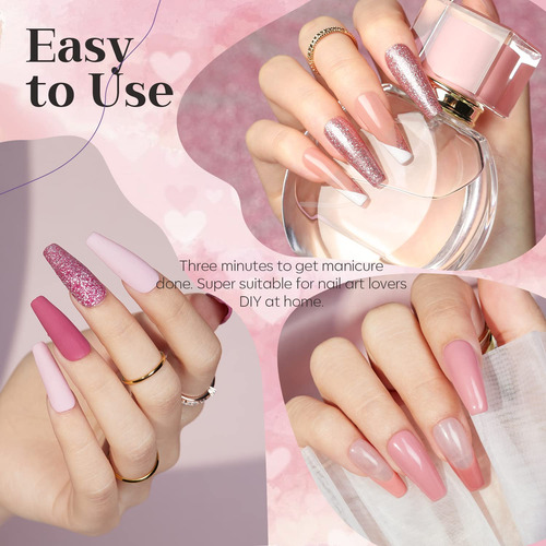 Modelones 35 Pcs Kit De Esmalte De Uñas En Gel Con Luz U V L