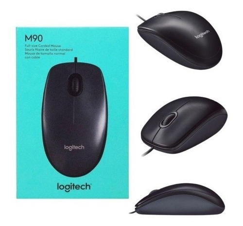 Imagen 3 de 3 de Mouse Logitech M90 Optico Usb 1000dpi Pc Notebook