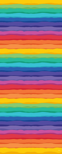 Toalha De Papel Festa Arco Íris 1,20m X 2,20m - Regina Cor Multicor