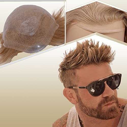 Lishy Mens Toupee Europeo Pelo Reemplazo Humano Para Stnmn