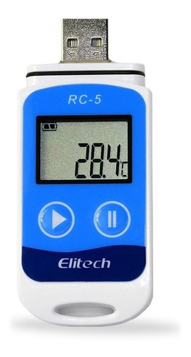 Imagen 3 de 6 de Data Logger .-registrador De Temperatura Elitech Rc-5 Usb