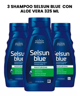 3 Shampoo Selsun Blue Con Aloe Vera 325 Ml