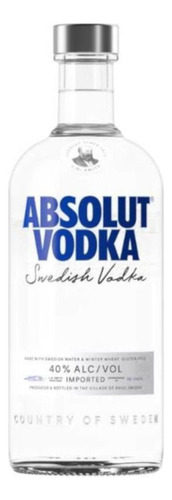 Caja De 12 Vodka Absolut Blue 750 Ml