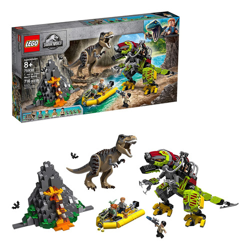 Lego Lego Jurassic World (716 Elementos): T. Rex Vs. Dinosau