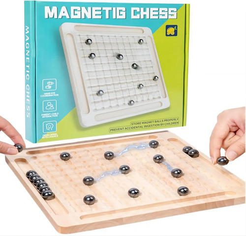 Juego De Ajedrez Magnético Con Tablero De Madera Para Niños