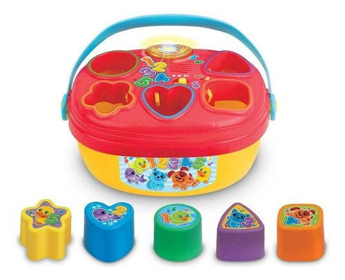 Kidz Time Caja Con Figuras Geométricas Luz Y Sonido Multicolor
