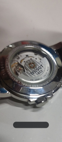 Reloj Tissot 1853 Automático 25 Joyas Esqueleto No Mido Oris Café Oscuro Rojizo Acero Inoxidable Cepillado Blanco Y Plateado (Usado)