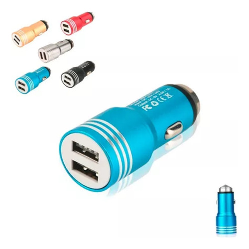 Mayoreo 10 Plug In Cargador Para Auto 2 Puertos Usb 5v 2.1a