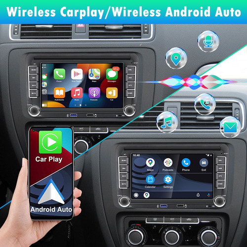 Autoestéreo Hifi 7 C/android 11/carplay P/vw Polo Jetta 2+32
