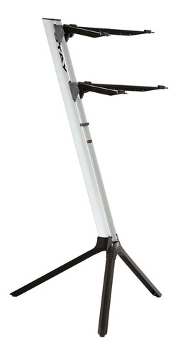 Imagem 2 de 3 de Estante Suporte Dois Teclados Stay Slim 1100/02 Prata 110cm