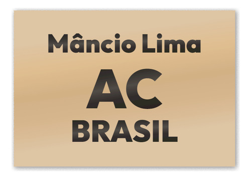 Imã De Geladeira Mâncio Lima Ac Trabalho Mdf Evento 8x5