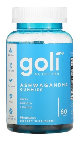 Imagen 2 de 5 de Goli Ashwagandha & Vitamin D Gummy Relájate