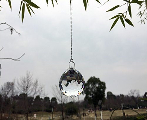 Atrapasueño Forma Bola Cristal Arcoiris Para Ventana 1.575 2