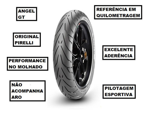 Pneu Pirelli Dianteiro 120/70-17 Angel Gt Suzuki Gsr750z
