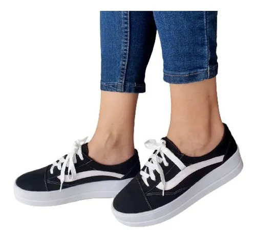 Tenis plataforma sale vans feminino