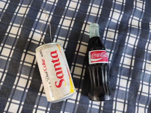 Coca-cola Botella Y Lata Diet Coke Tipo Adornos Navideños