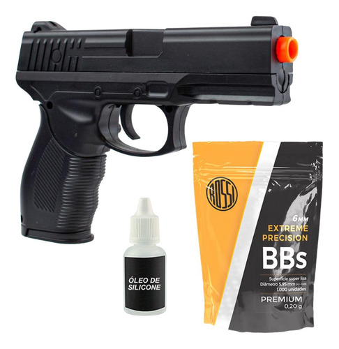 Kit Iniciante Airsoft Barato Pistola 24/7 Oleo 1000 Bolinhas