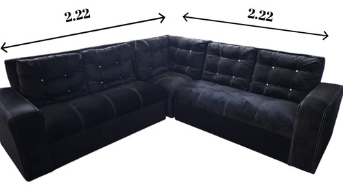 Esquinera Deluxe Mueblería Del Valle Para Juegos De Salas Negro
