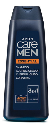 Shampoo Acondicionador Jabón 3 En 1 Care Men Avon 400ml