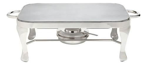 Rechaud Retangular Chapa Silverlux 48 X 25 X 15 Cm