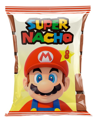 Bolsas Golosineras Personalizadas Chipbag Mario Bros X10