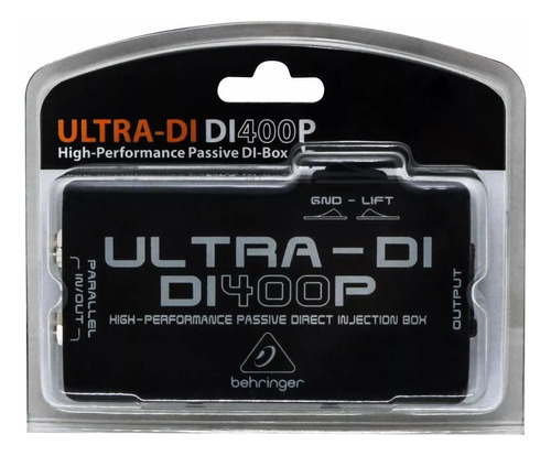 Direct Box Passivo Di400p Ultra Di400 - Behringer