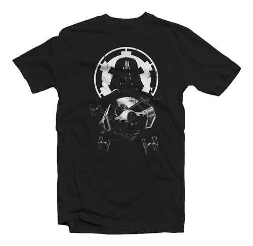 Remera Star Wars Darth Logo Nave