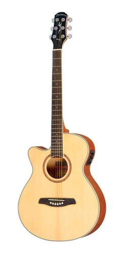 Imagem 1 de 3 de Violão acústico StrinbergBerlin BE30C para canhotos natural satin
