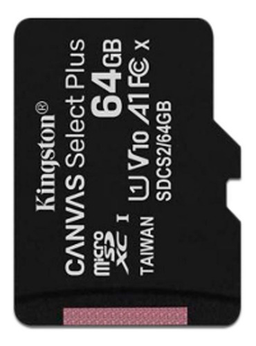 Imagen 4 de 5 de Micro Sd Canvas Select Plus 100r A1 C10 64gb + Adp Kingston