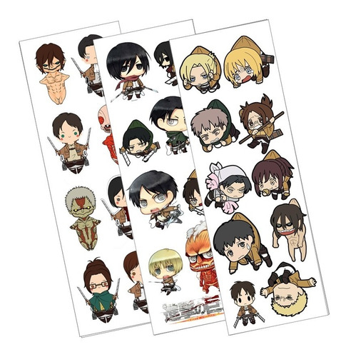 Plancha De Stickers De Shingeki No Kyojin Attack On Titan