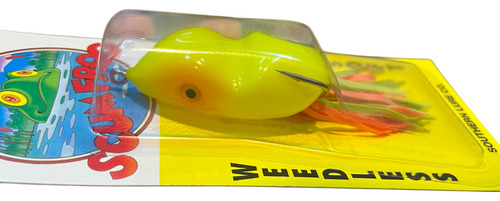 Señuelo Rana Scum Frog Super Soft Antienganche Usa Color Fluorescent Yellow Sf-121