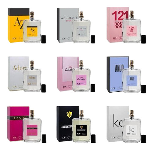 Kit 12 Perfumes Fem E Masc 100ml You Cosmetic Revenda Fragâncias